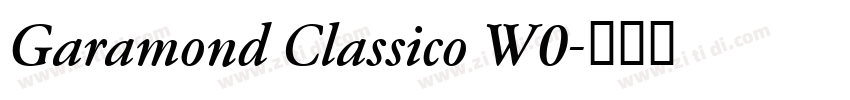 Garamond Classico W0字体转换 Garamond Classico W0字体转换
